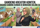 Kreator Konten Jadi Ujung Tombak Jualan Kambing Kurban di Wonosobo