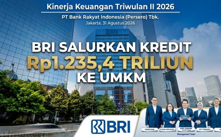 BRI Kucurkan Rp1.235,4 Triliun Kredit UMKM hingga Semester I 2026