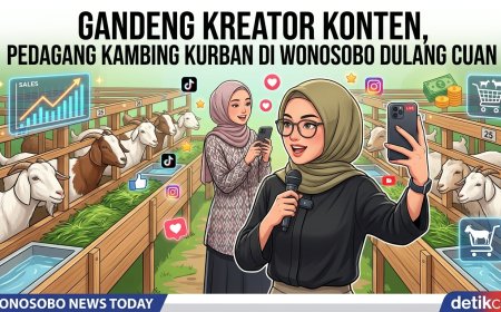 Kreator Konten Jadi Ujung Tombak Jualan Kambing Kurban di Wonosobo