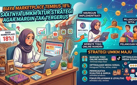 Biaya Marketplace Tembus 18%: Saatnya UMKM Atur Strategi Agar Margin Tak Tergerus
