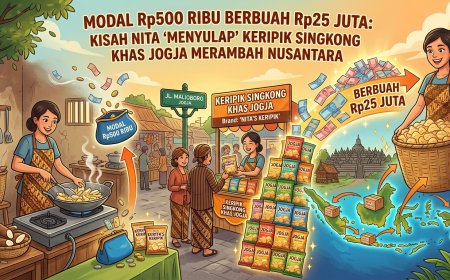 Modal Rp500 Ribu Berbuah Rp25 Juta: Kisah Nita 'Menyulap' Keripik Singkong Khas Jogja Merambah Nusantara