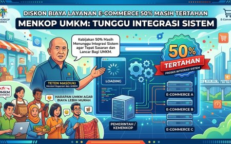 Diskon Biaya Layanan E-Commerce 50% Masih Tertahan, Menkop UMKM: Tunggu Integrasi Sistem