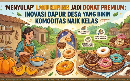 'Menyulap' Labu Kuning Jadi Donat Premium: Inovasi Dapur Desa yang Bikin Komoditas Naik Kelas