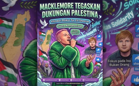 Macklemore Tegaskan Dukungan Palestina di Tengah Seruan Boikot Tur Ed Sheeran