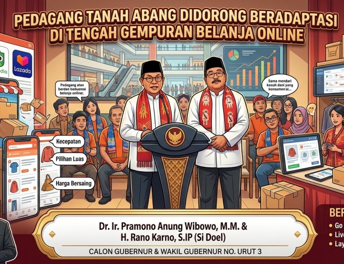 Pedagang Tanah Abang Didorong Beradaptasi di Tengah Gempuran Belanja Online