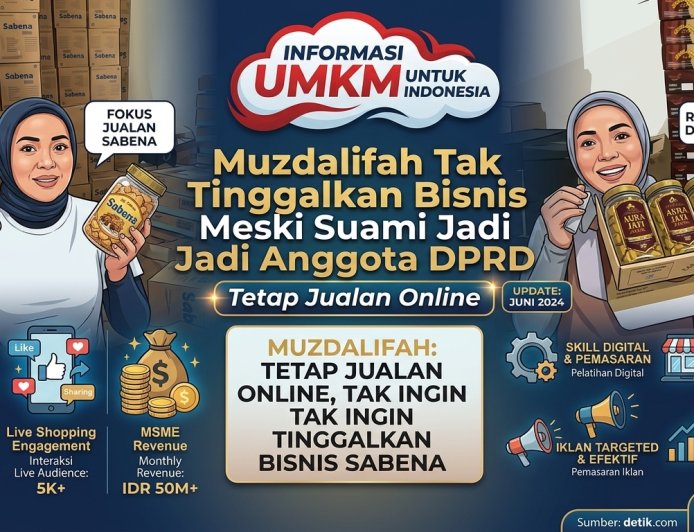 Tetap Jualan Online, Muzdalifah Tak Tinggalkan Bisnis Meski Suami Jadi Anggota DPRD