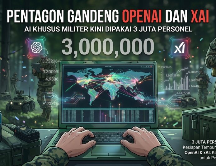 Pentagon Gandeng OpenAI dan xAI, AI Khusus Militer Kini Dipakai 3 Juta Personel