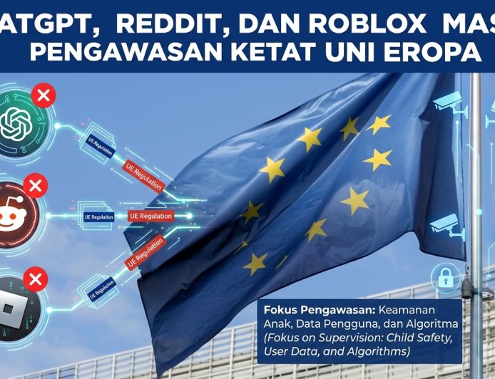 ChatGPT, Reddit, dan Roblox Masuk Pengawasan Ketat Uni Eropa