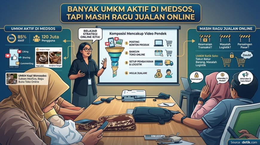 Banyak UMKM Aktif di Medsos, Tapi Masih Ragu Jualan Online