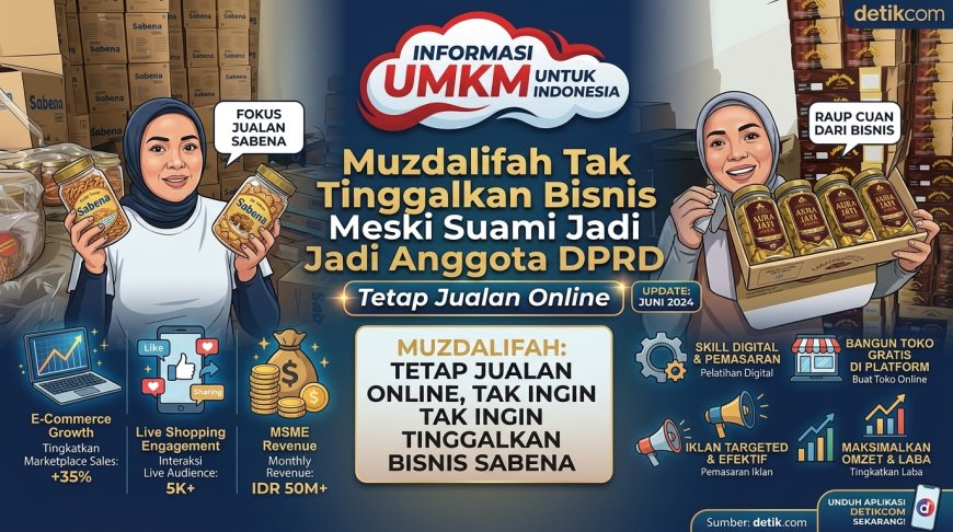 Tetap Jualan Online, Muzdalifah Tak Tinggalkan Bisnis Meski Suami Jadi Anggota DPRD