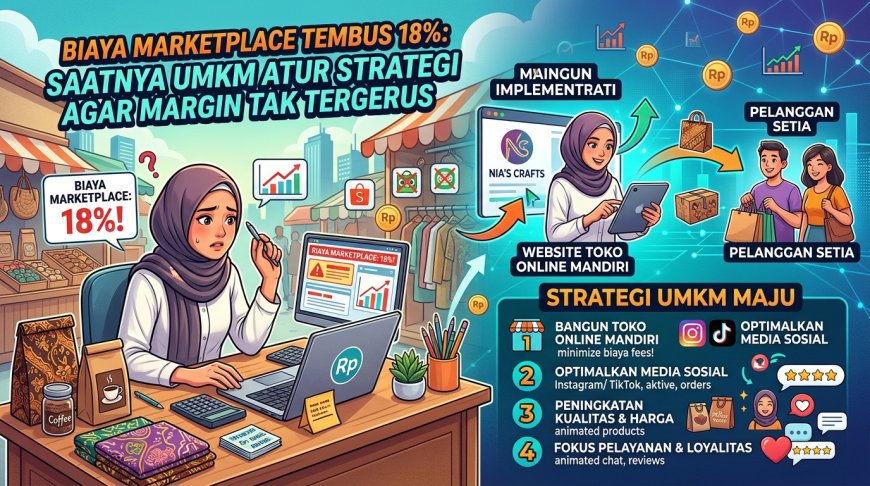 Biaya Marketplace Tembus 18%: Saatnya UMKM Atur Strategi Agar Margin Tak Tergerus