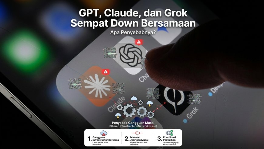 ChatGPT, Claude, dan Grok Sempat Down Bersamaan, Apa Penyebabnya?